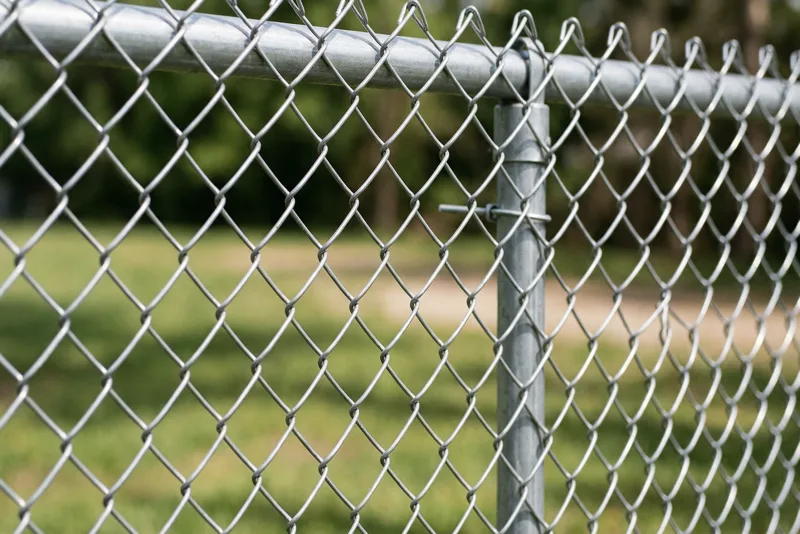 Chain link fencing
